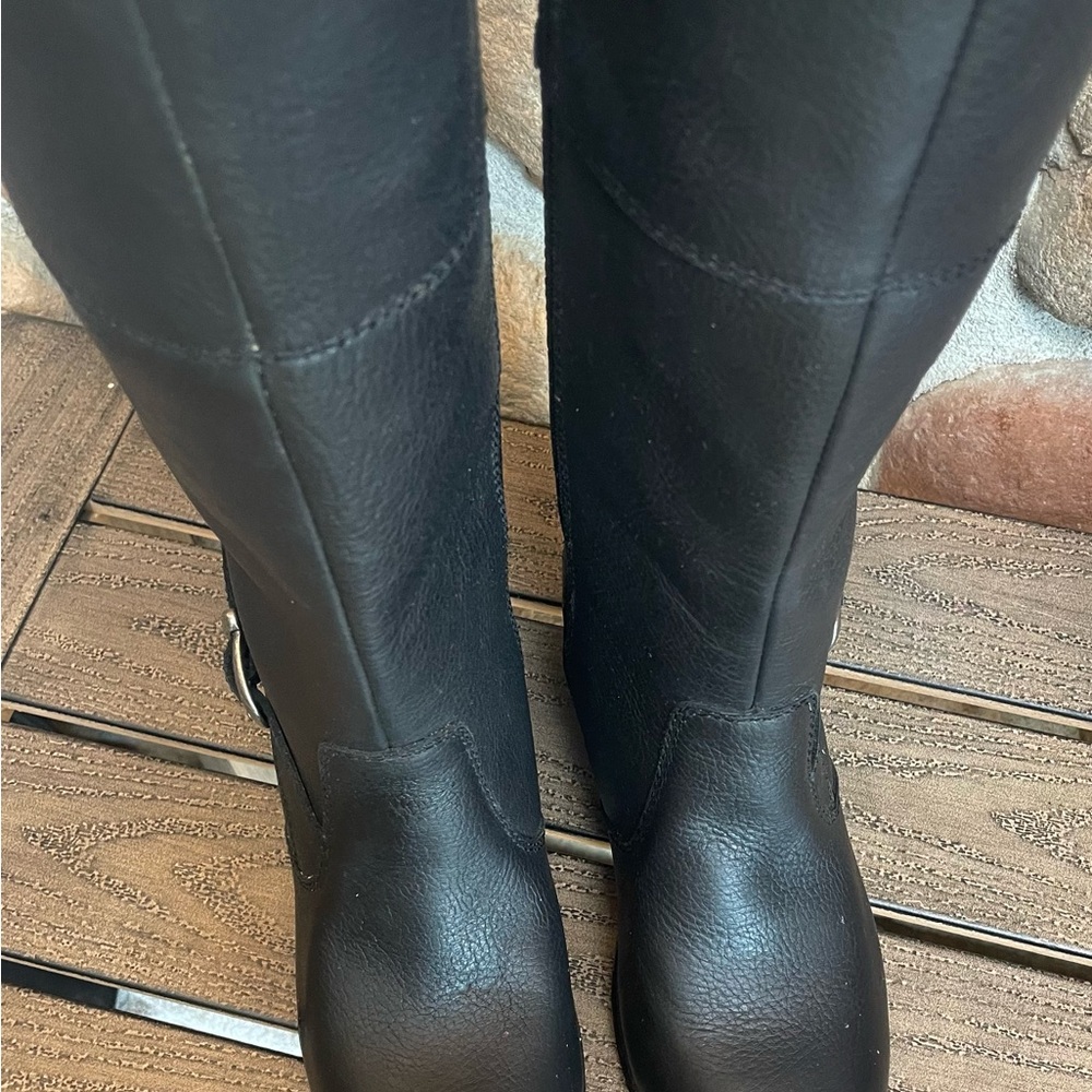 Harley-Davidson Gilman Tall 14-Inch Lace up Back Leather water proof Boots 7 - Picture 4 of 10